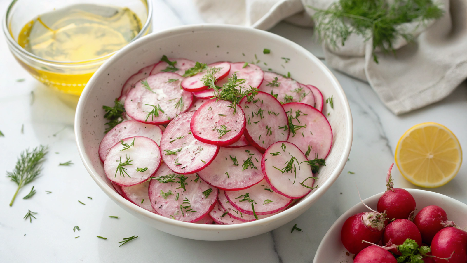 Radish detox crunches