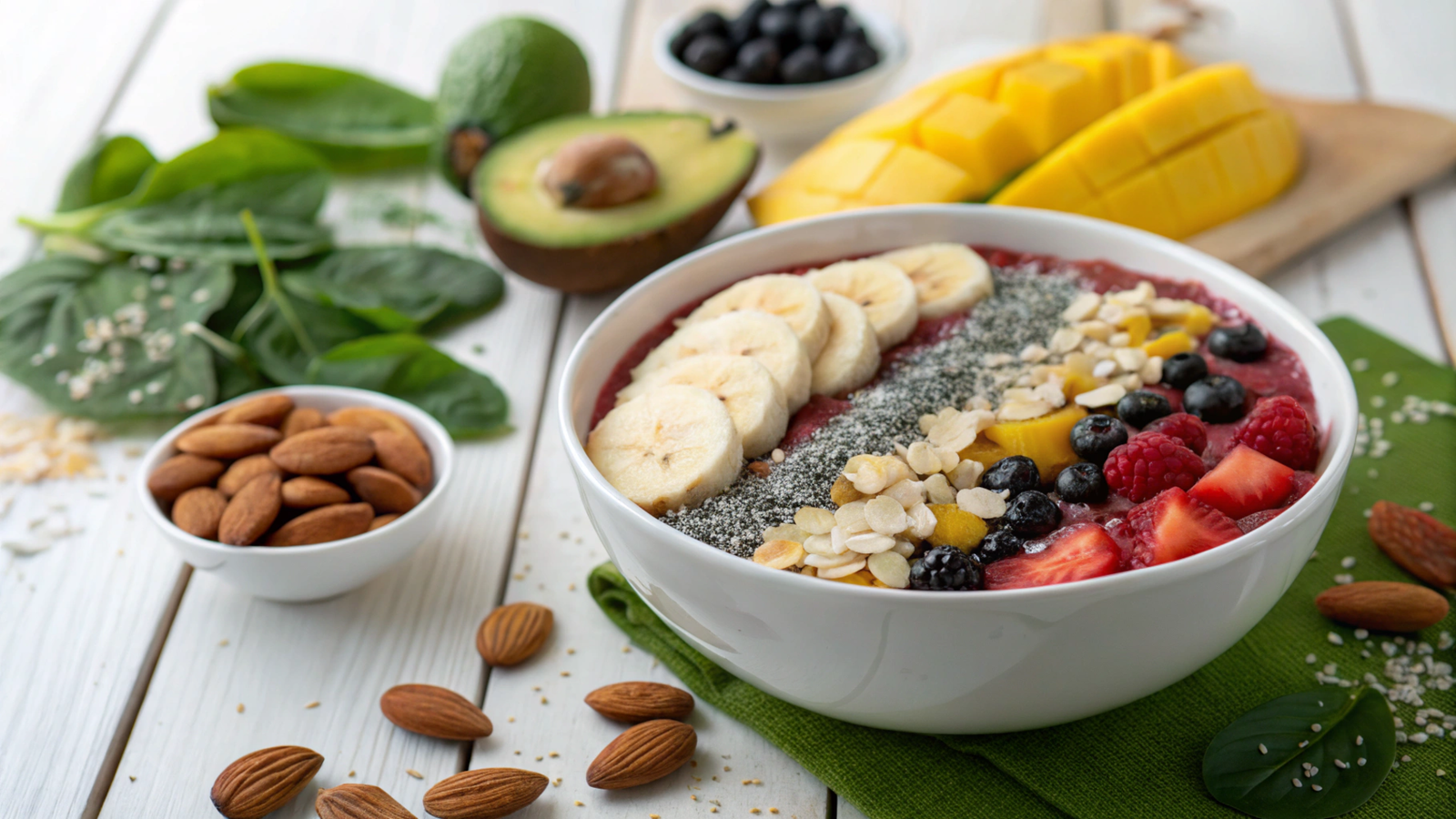 Nutrient-Dense Low-Sodium Smoothie Bowls