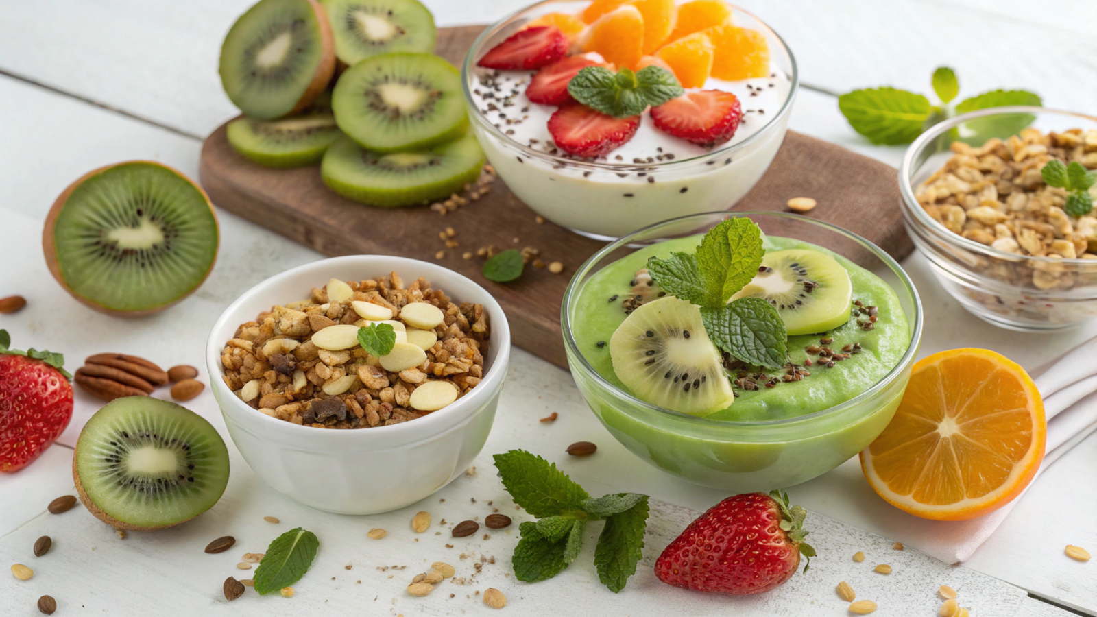 Kiwi-Based Vitamin-C Desserts for Liver Support