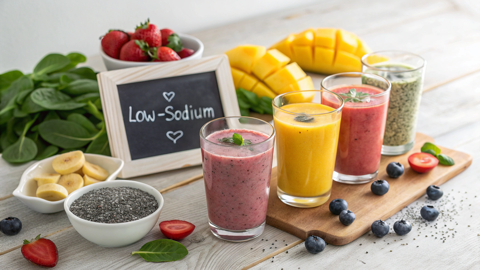 Nutritional Optimization with Low-Sodium Fruit Smoothies