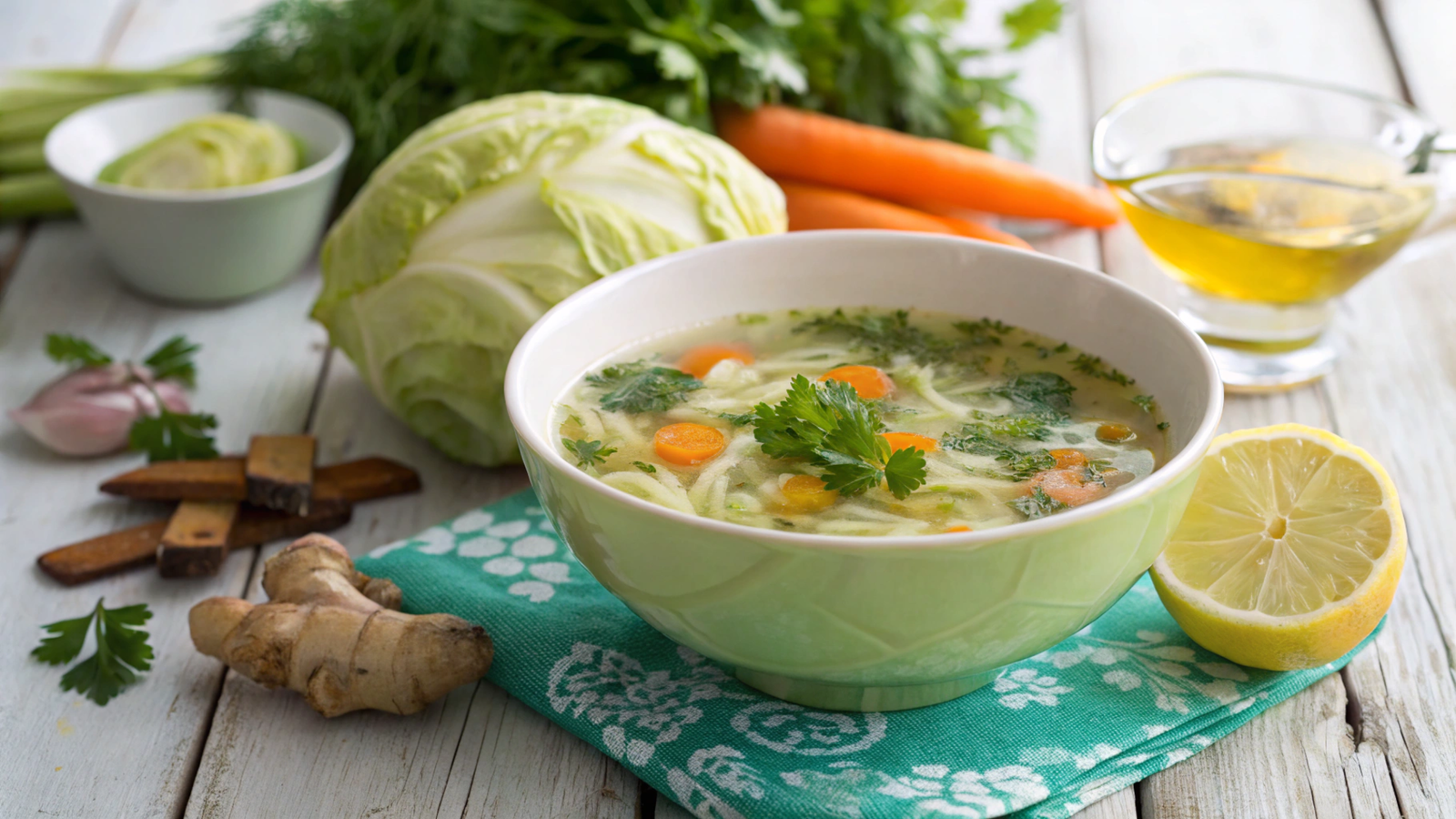 Cabbage Detox Soups: Nutritional and Therapeutic Analysis
