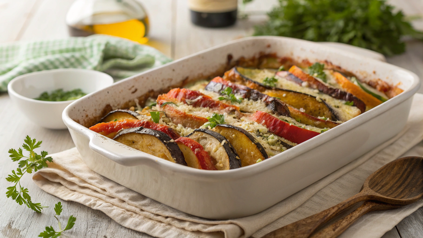 High-calorie veggie bakes
