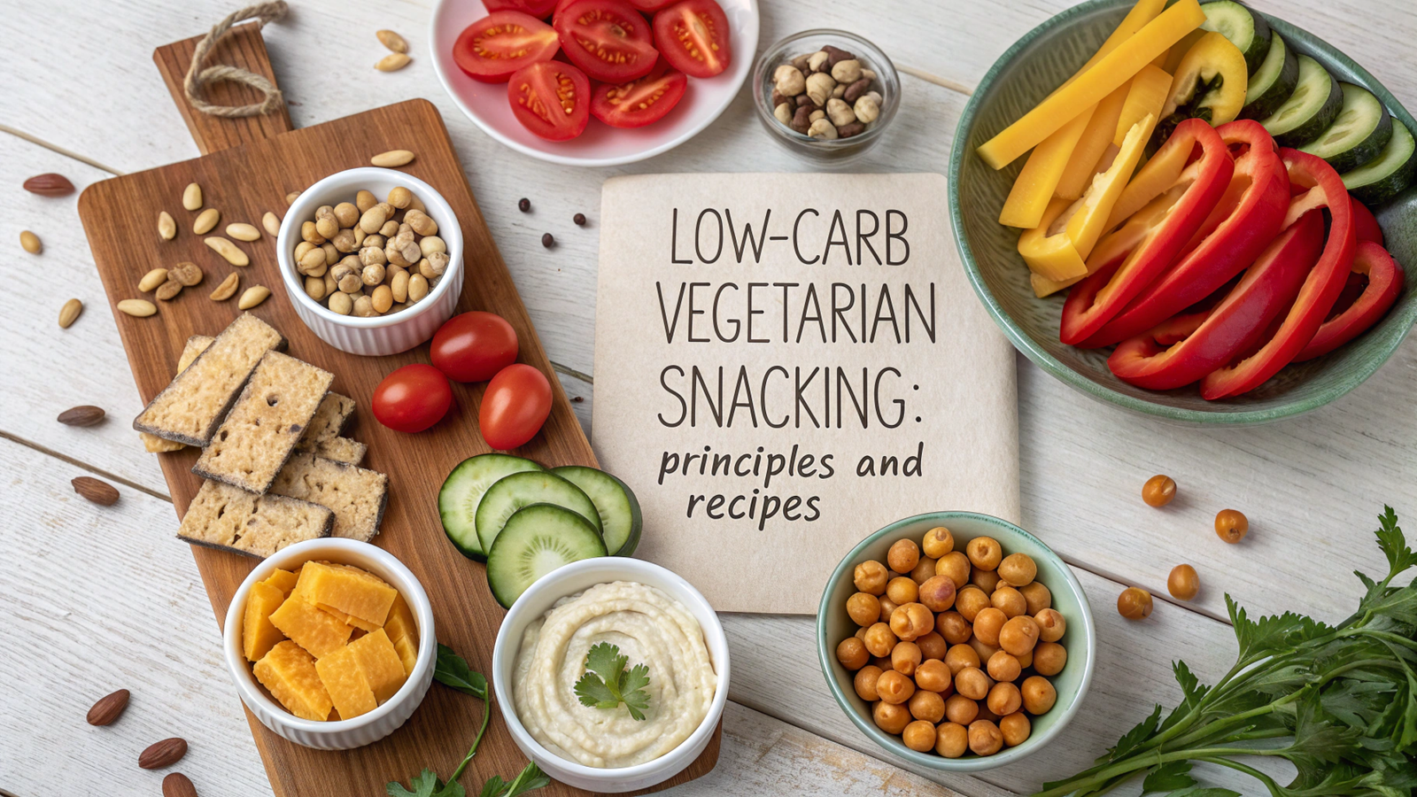 Low-Carb Vegetarian Snacking: Principles and Recipes