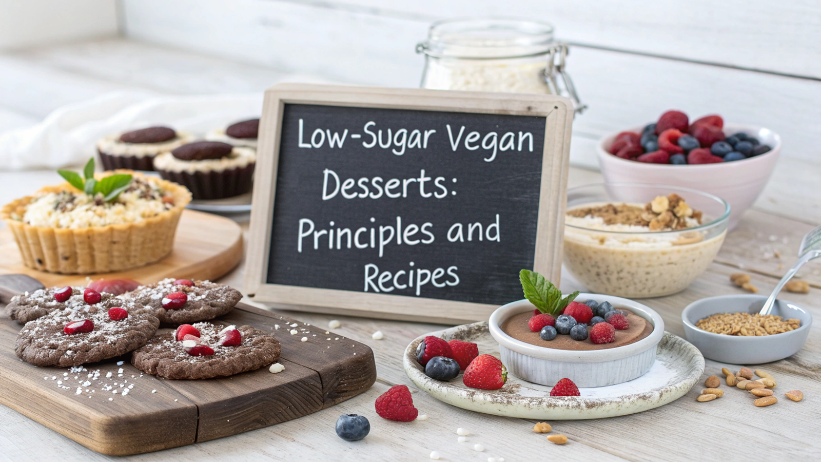 Low-sugar vegan desserts: principles and recipes