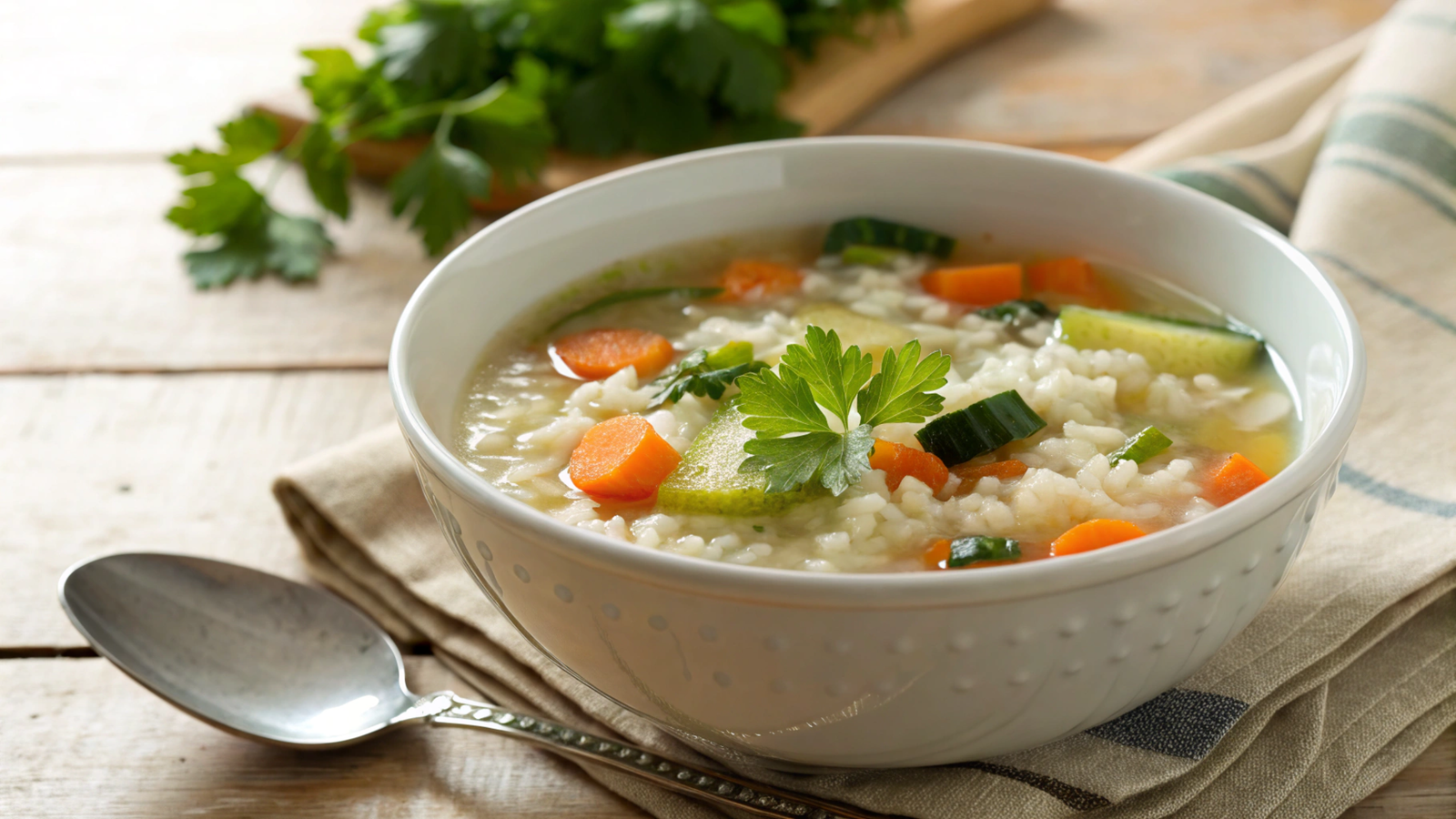 Rice-based Gentle Soups for Digestive Health