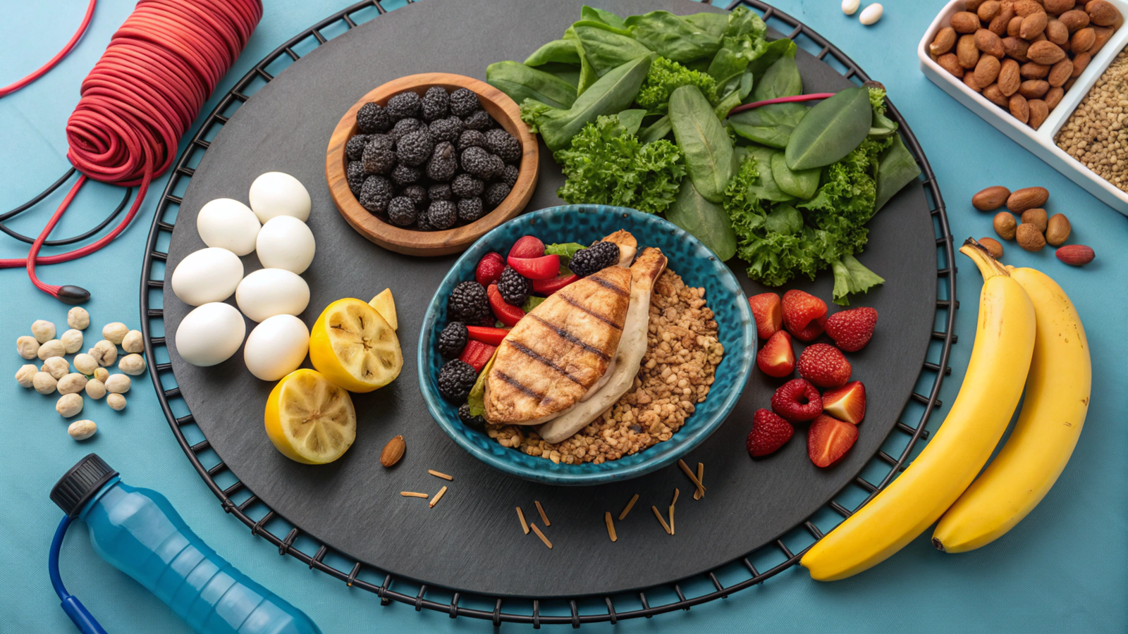 Trampoline workout diet