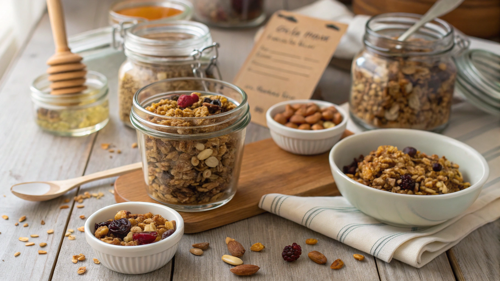Salt-free granola mixes: composition, preparation, and benefits