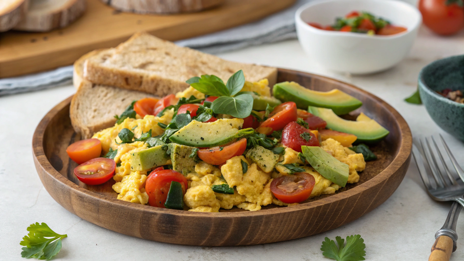 Nutritional and Culinary Analysis of Vegetarian Breakfast Scrambles