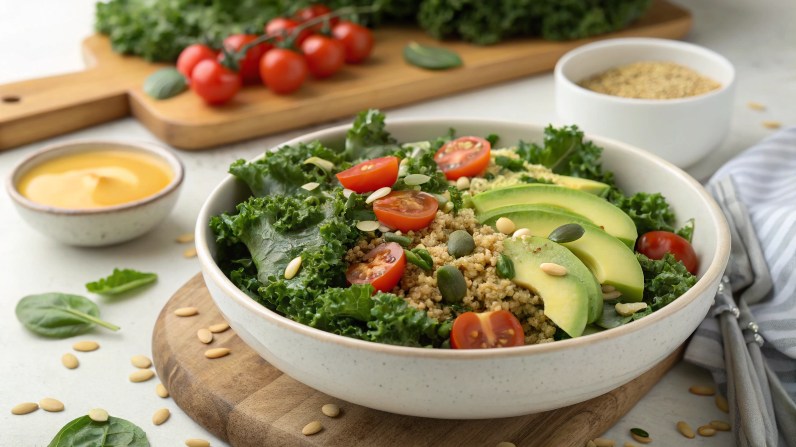 Nutritional Synergy of Kale and Quinoa in Age-Defying Salads