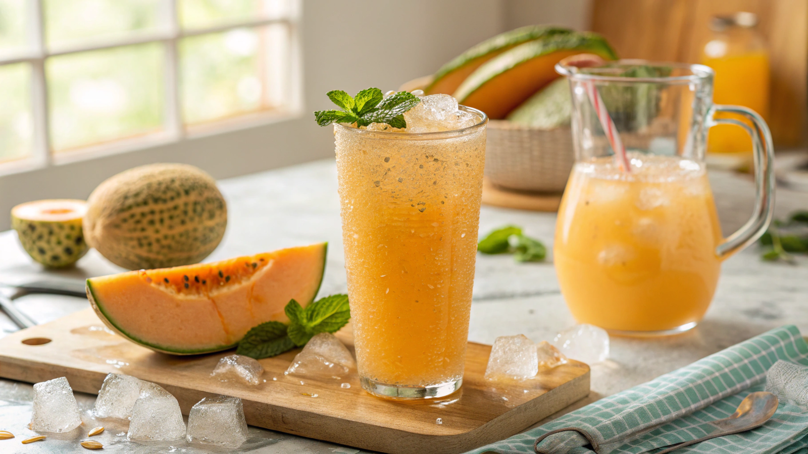 Cantaloupe Cooling Drinks for Sustained Energy