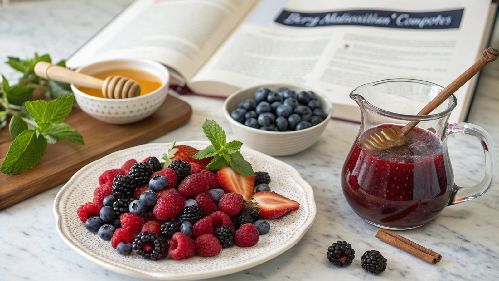 Nutritional Benefits and Preparation of Berry Antioxidant Compotes