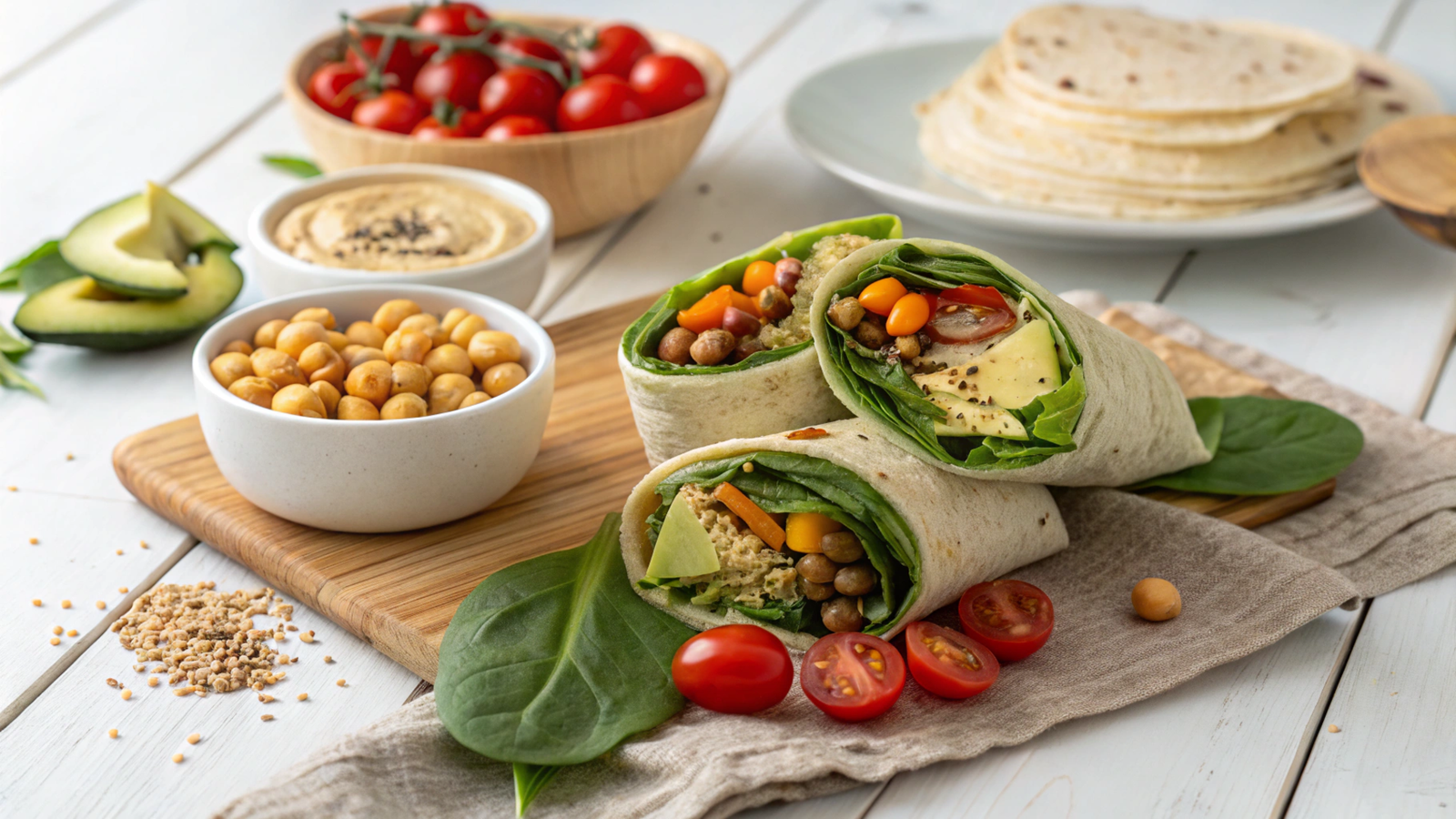 Vegan Lunch Wraps: Nutrient-Packed and Time-Efficient